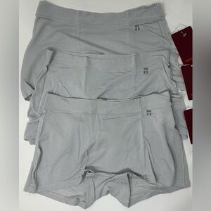 Tommy John Second Skin Self Waistband Boyshorts Small Vapor Blue. 3 Pair.